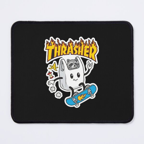 Item preview, Skater Raccoon Trash Bag Skateboard Sticker designed and sold by AdyKurniawan.