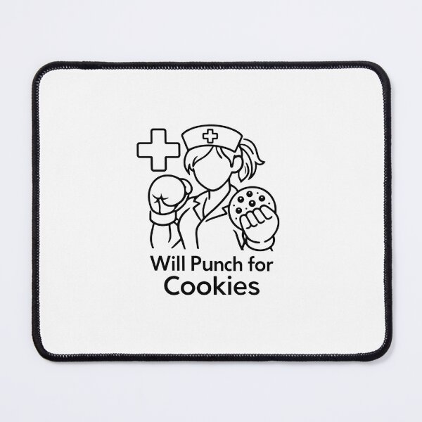 Item preview, Nurse Sticker - Will Punch for Cookies Minimalist Gift designed and sold by OrikuStudio.