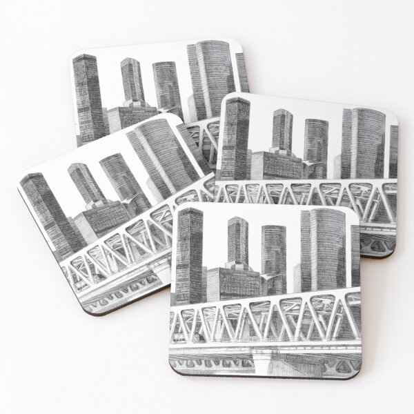 Item preview, Metro bridge Pencil drawing designed and sold by SVETLANA ZOLOTAREVA.