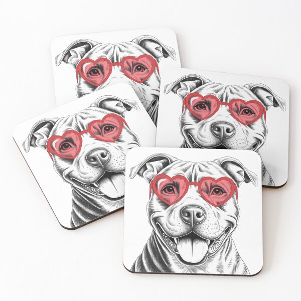 Item preview, Lovely Pitbull designed and sold by NicolasGlowArt.