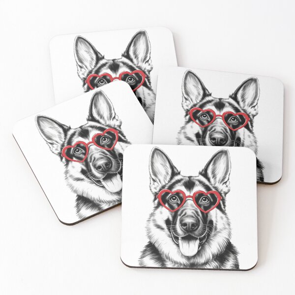 Item preview, Lovely German Shepherd designed and sold by NicolasGlowArt.