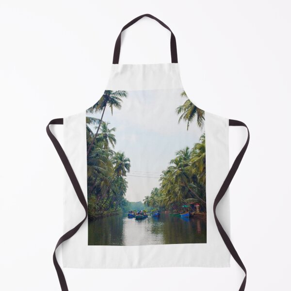 Item preview, Kerala Backwaters – Traditional Houseboat Scene designed and sold by MedMoodStudio.