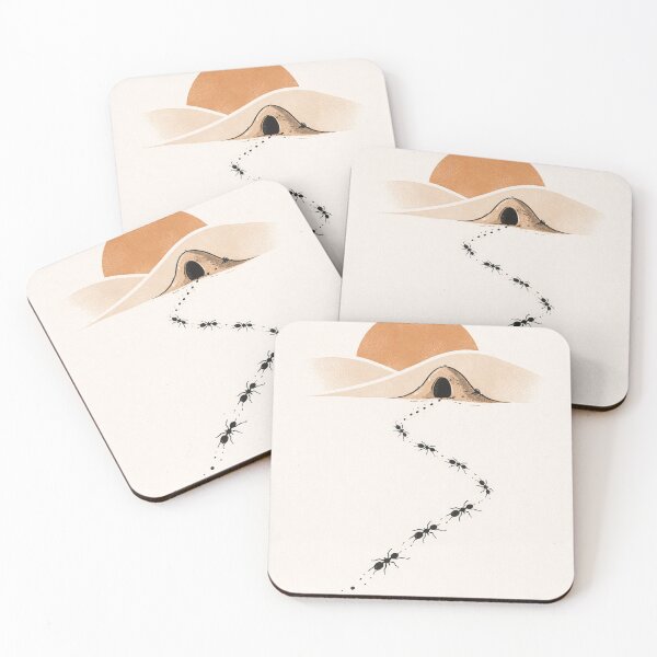 Item preview, Ant March Home – Minimalist Nature Illustration designed and sold by DrizzyV.