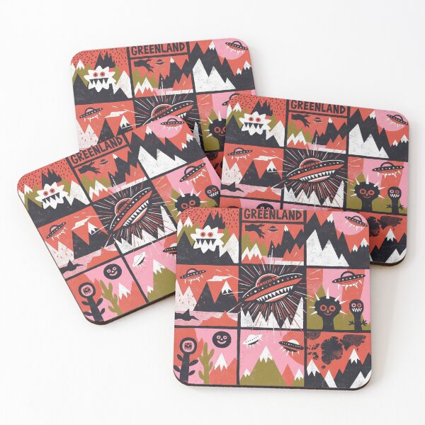 Item preview, Greenland Arctic UFO Mystery Retro Comic Grid designed and sold by zzz888.