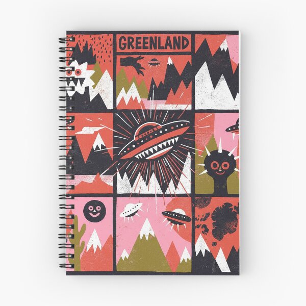 Item preview, Greenland Arctic UFO Mystery Retro Comic Grid designed and sold by zzz888.