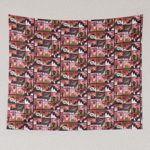 Item preview, Greenland Arctic UFO Mystery Retro Comic Grid designed and sold by zzz888.