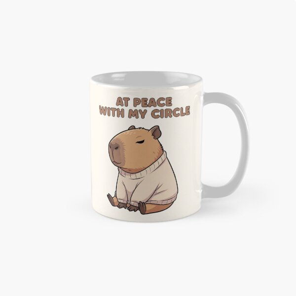 Item preview, At Peace With My Circle Capibara Galentine’s Art designed and sold by Moon's Arts.
