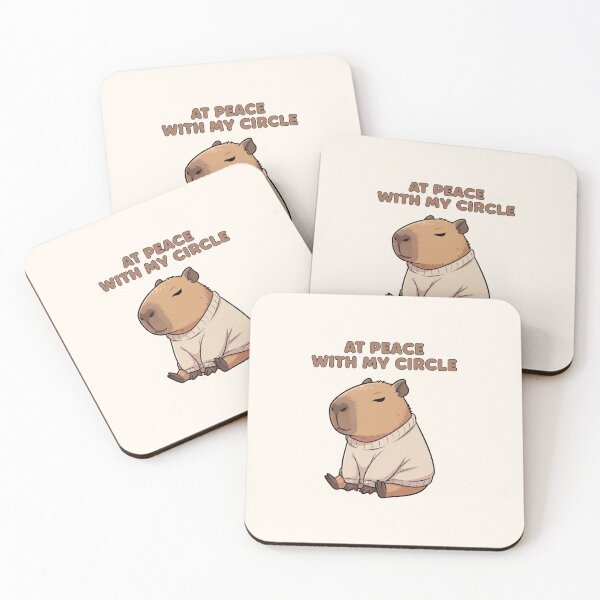 Item preview, At Peace With My Circle Capibara Galentine’s Art designed and sold by Moon's Arts.