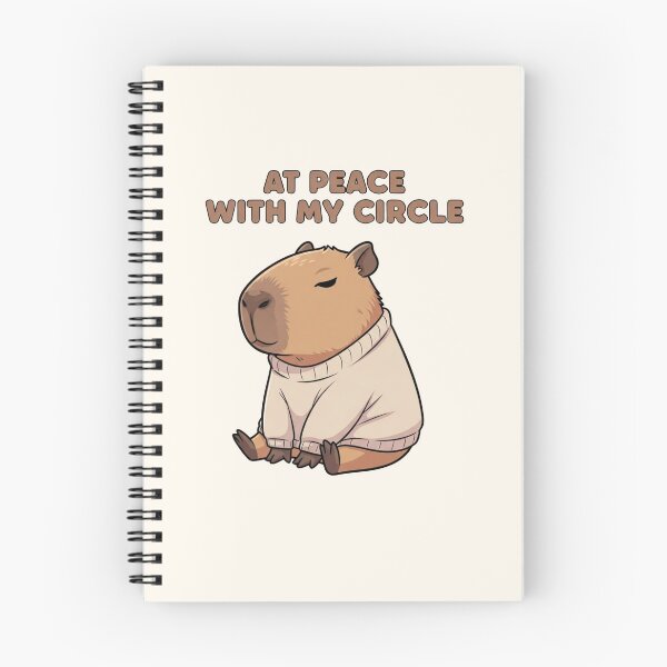 Item preview, At Peace With My Circle Capibara Galentine’s Art designed and sold by Moon's Arts.
