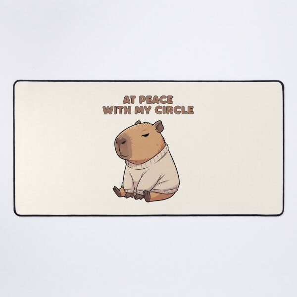 Item preview, At Peace With My Circle Capibara Galentine’s Art designed and sold by Moon's Arts.