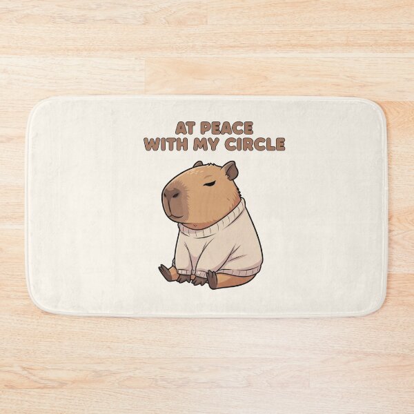 Item preview, At Peace With My Circle Capibara Galentine’s Art designed and sold by Moon's Arts.