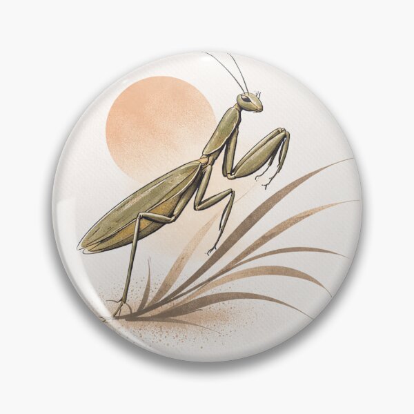 Item preview, Praying Mantis – Minimalist Botanical Art designed and sold by DrizzyV.