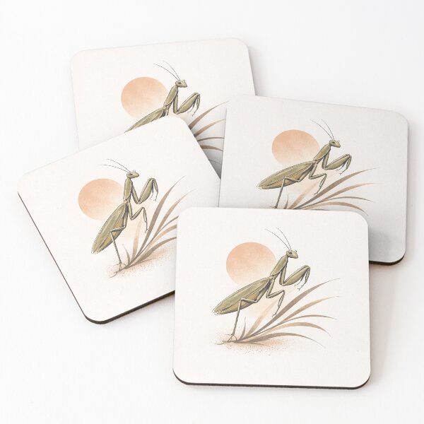 Item preview, Praying Mantis – Minimalist Botanical Art designed and sold by DrizzyV.