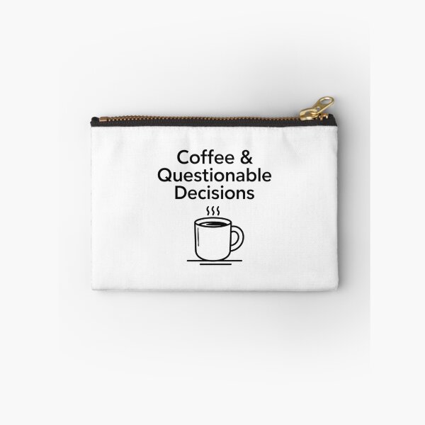 Item preview, Teacher Sticker - Coffee Questionable Decisions Minimalist designed and sold by OrikuStudio.