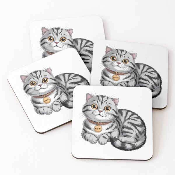 Item preview, Midnight Purrs – Karma Cat Illustration designed and sold by Midnight Ink Studio.