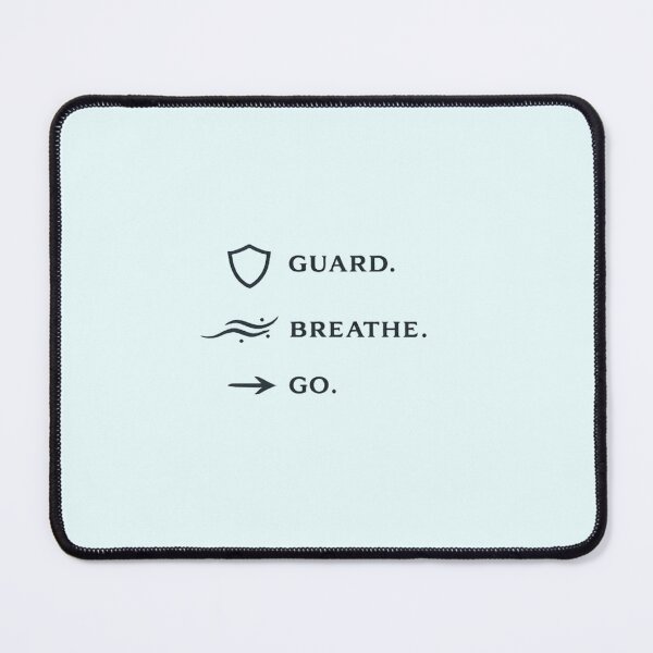 Item preview, Guard. Breathe. Go. – Fencing Mantra Minimal Icons designed and sold by ChillCharmStudio.