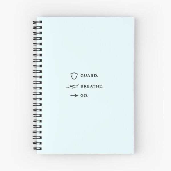 Item preview, Guard. Breathe. Go. – Fencing Mantra Minimal Icons designed and sold by ChillCharmStudio.