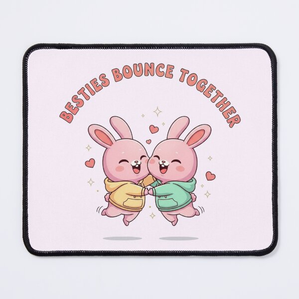 Item preview, Besties Bounce Together Galentine’s Cute Kawaii Art designed and sold by Moon's Arts.