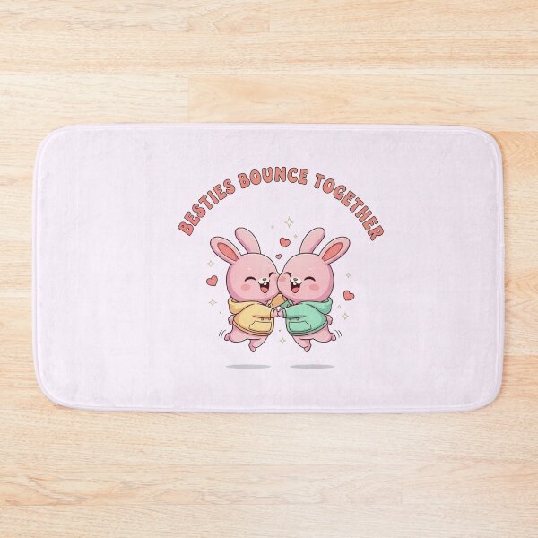 Item preview, Besties Bounce Together Galentine’s Cute Kawaii Art designed and sold by Moon's Arts.