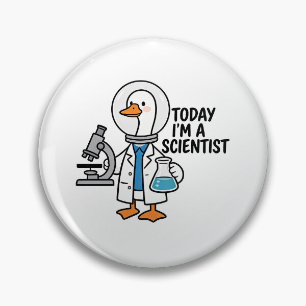 Item preview, Cute Scientist Goose With Microscope – Funny Science Lab Illustration designed and sold by truongloc246.