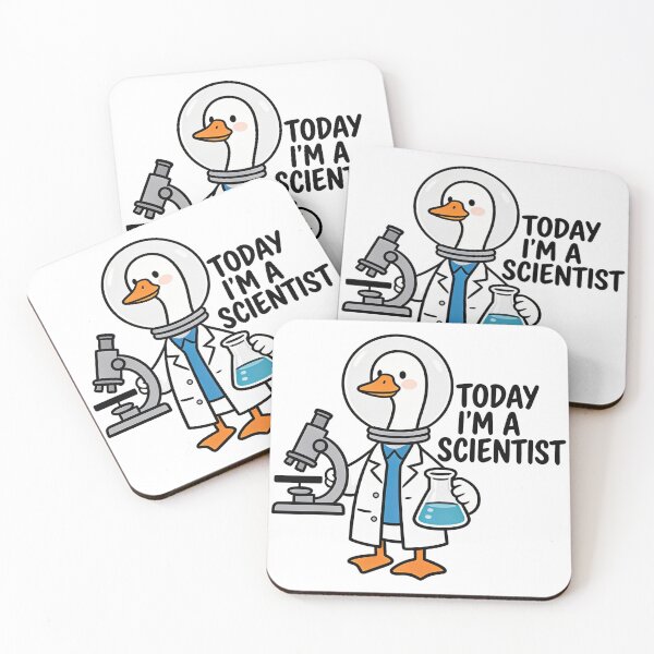 Item preview, Cute Scientist Goose With Microscope – Funny Science Lab Illustration designed and sold by truongloc246.