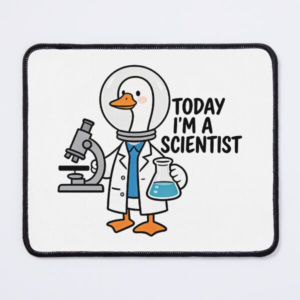 Item preview, Cute Scientist Goose With Microscope – Funny Science Lab Illustration designed and sold by truongloc246.