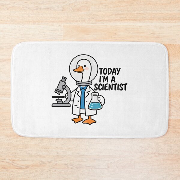 Item preview, Cute Scientist Goose With Microscope – Funny Science Lab Illustration designed and sold by truongloc246.
