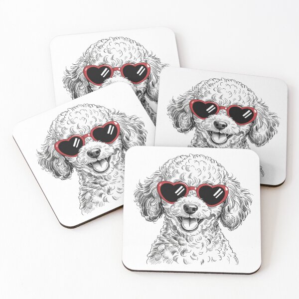 Item preview, Lovely Pudel Toy Dog designed and sold by NicolasGlowArt.