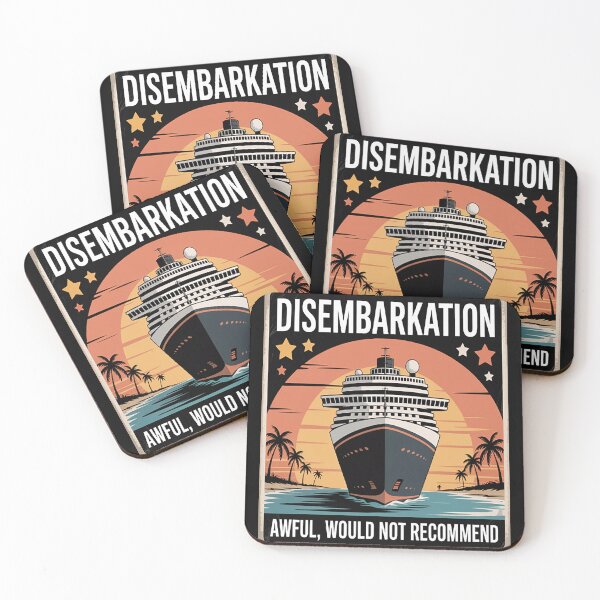 Item preview, Disembarkation Awful Would Not Recommend One Star Vacation designed and sold by StuffNestie.