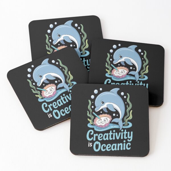 Item preview, Dive Deep Creativity Is Oceanic Dolphin Dreams designed and sold by StuffNestie.