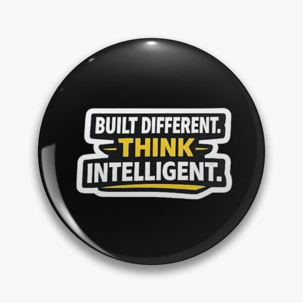 Item preview, Built Different Think Intelligent – Smart Mindset Typography Design designed and sold by Amr Darwish Graphic designer.