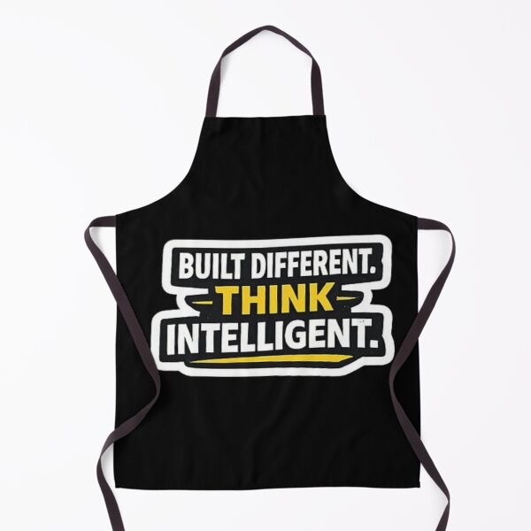 Item preview, Built Different Think Intelligent – Smart Mindset Typography Design designed and sold by Amr Darwish Graphic designer.