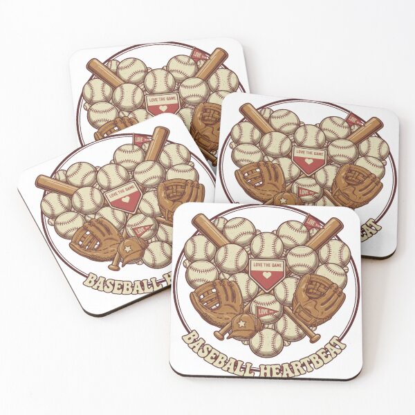 Item preview, Baseball Heartbeat Vintage Sports Art – Retro Baseball Lover & Coach Gift designed and sold by Wear Sculpt.