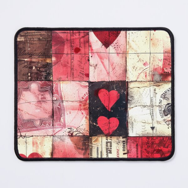 Item preview, Valentine’s Day Patchwork-Style Vintage Digital Design Art designed and sold by DEC02.