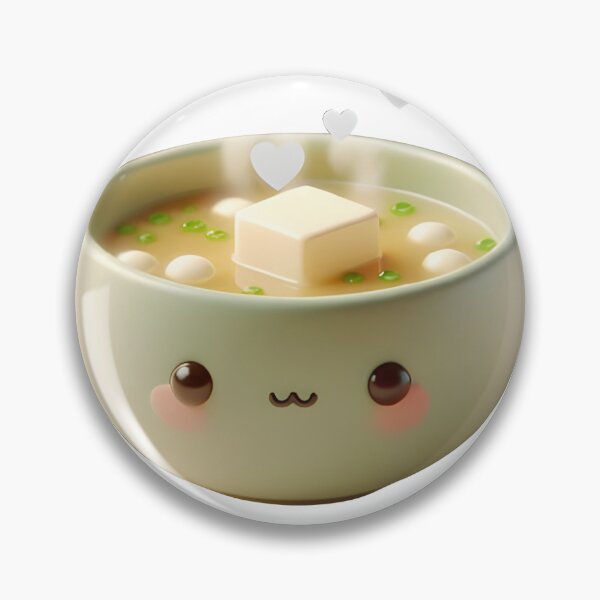 Item preview, Cute 3D Puffy Soup Valentine Art designed and sold by HopeAndHustle.