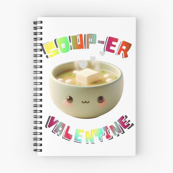 Item preview, Cute 3D Puffy Soup Valentine Art designed and sold by HopeAndHustle.