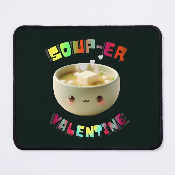 Item preview, Cute 3D Puffy Soup Valentine Art designed and sold by HopeAndHustle.