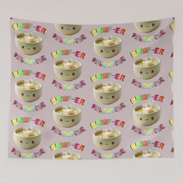 Item preview, Cute 3D Puffy Soup Valentine Art designed and sold by HopeAndHustle.