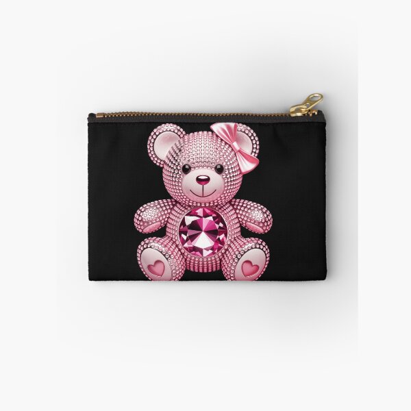 Item preview, Sparkly Pink Teddy Bear T-Shirt Rhinestone Crystal Bear Cute Luxury Love Tee designed and sold by ZyxDes.