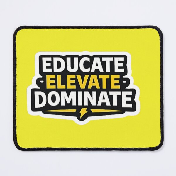 Item preview, Educate Elevate Dominate – Smart Education Streetwear Typography  Main Tag: designed and sold by Amr Darwish Graphic designer.