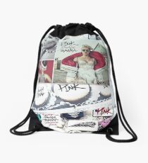 collage Drawstring Bag