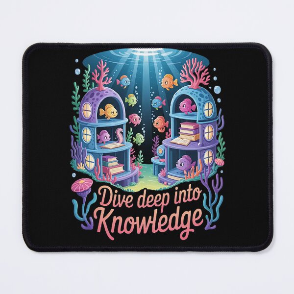 Item preview, Dive Deep Into Knowledge Explore The Ocean Of Books Book Lover designed and sold by StuffNestie.