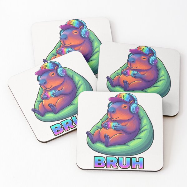 Item preview, Funny Capybara Bruh Video Games Lovers designed and sold by ArleneRowe.