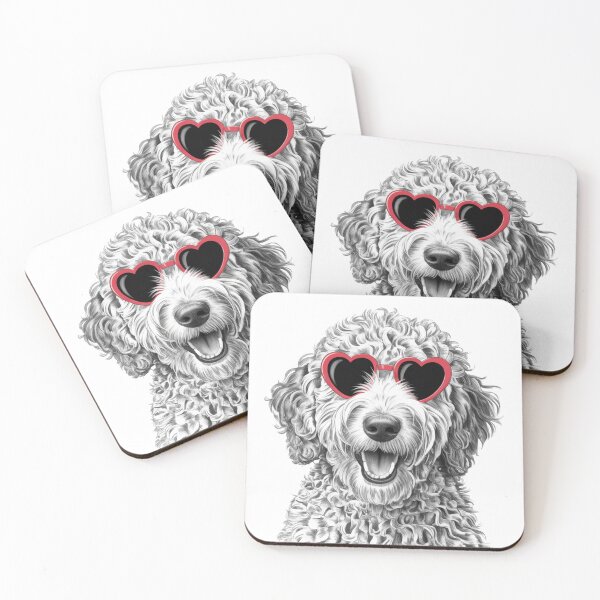 Item preview, Lovely Goldendoodle designed and sold by NicolasGlowArt.
