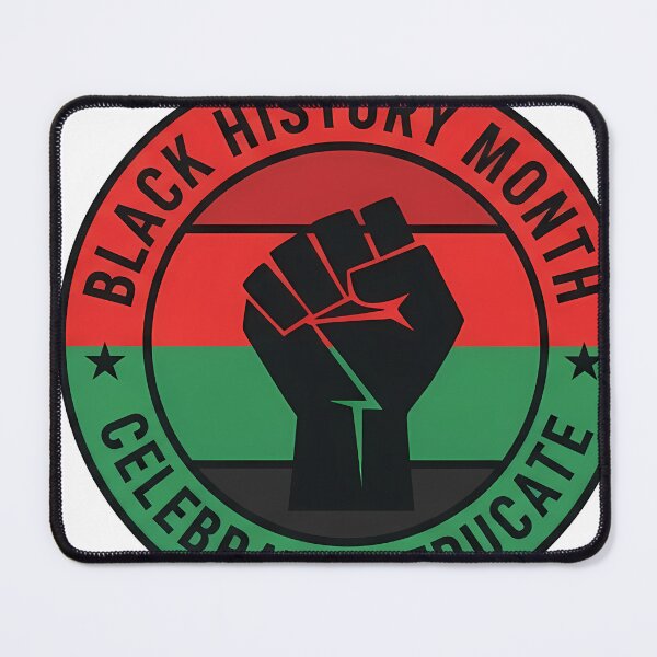 Item preview, Black History Month Stamp Label, Educate & Celebrate Typography Design designed and sold by Shirtazy.