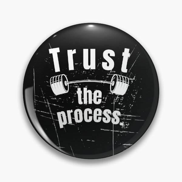 Item preview, Trust the process. Gym Fitness Motivation Quote designed and sold by TeeArtWorld.