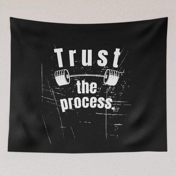 Item preview, Trust the process. Gym Fitness Motivation Quote designed and sold by TeeArtWorld.