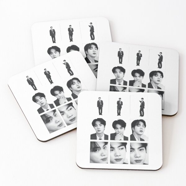 Item preview, BTS Jin Worldwide Handsome Black and White Aesthetic designed and sold by Mooncreates7.
