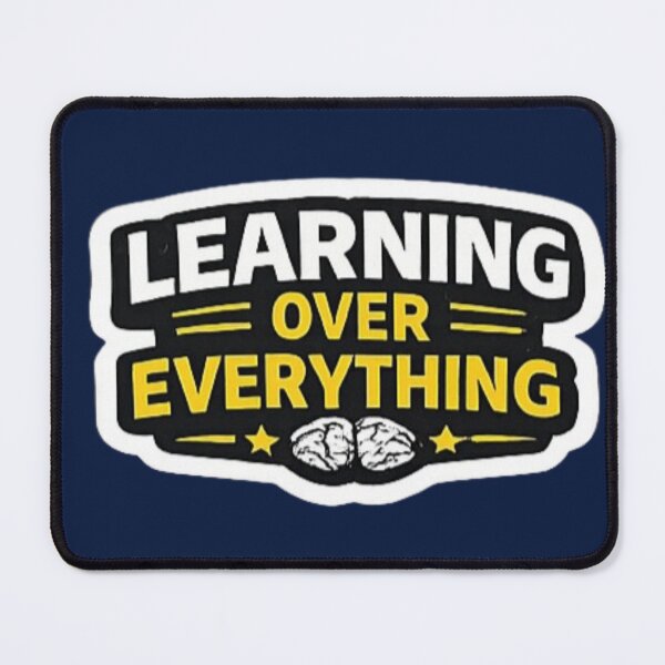 Item preview, Learning Over Everything – Education First Typography Design designed and sold by Amr Darwish Graphic designer.