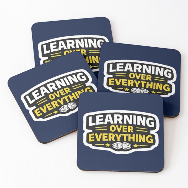 Item preview, Learning Over Everything – Education First Typography Design designed and sold by Amr Darwish Graphic designer.